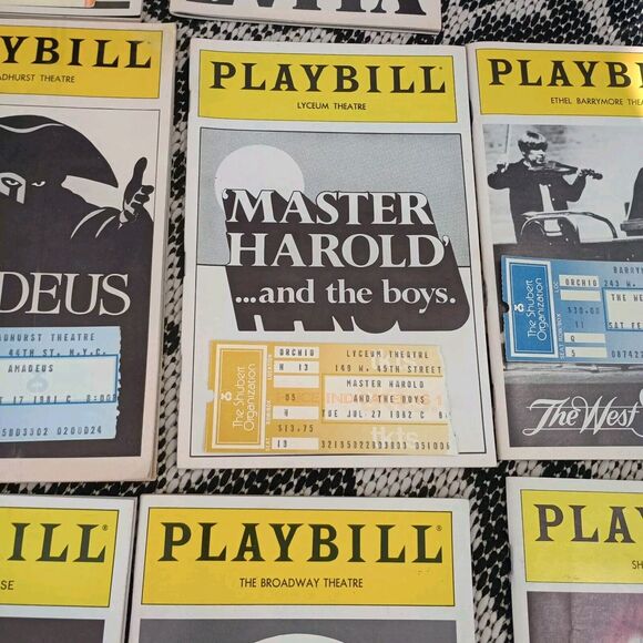 Broadway Playbill Lot 12 With Ticket Stubs 80s 90s‎ Shoes NYC - Picture 4 of 13